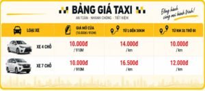 Bảng giá taxi Tây Ninh đi các tỉnh